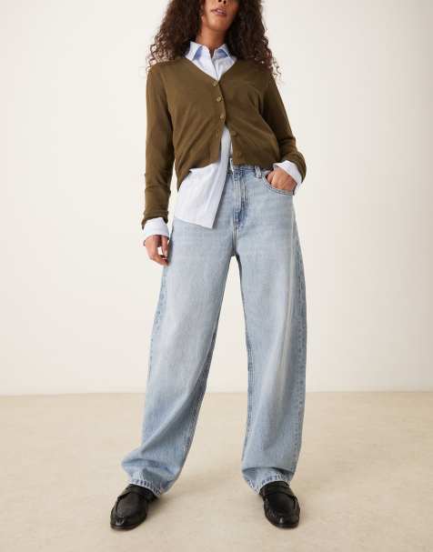 Mango Bet balloon leg jean in light blue