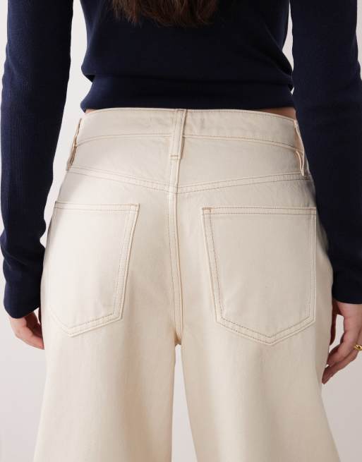 Mango – Bet – Jeans aus reiner Baumwolle in Cremeweiß mit abgerundetem Beinschnitt, 5 von 5