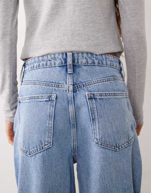 Mango Bet jeans barrel w jasnoniebieskim kolorze, 5 z 5