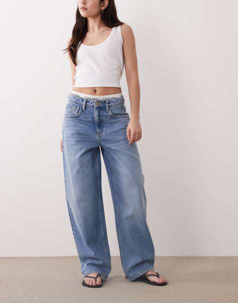 Mango - Bet - Lyseblå barrel-jeans i 100% bomuld - view 1