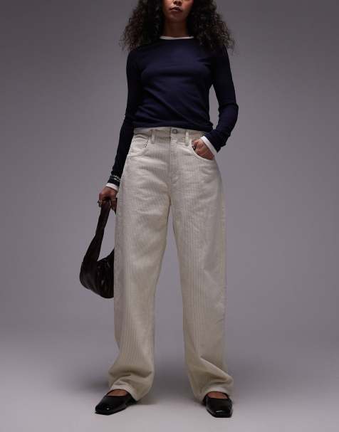 Mango Betp barrel leg jeans white - view 1