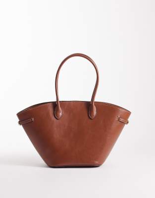 Mango - Beuteltasche in Hellbraun-Brown