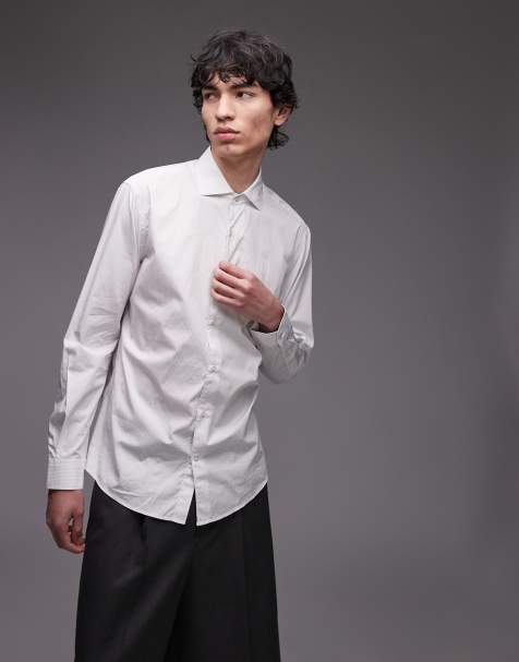 Mango egyptian cotton shirt in white