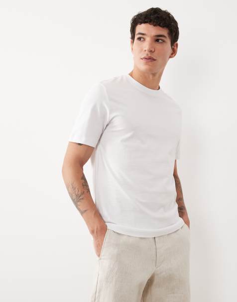 Mango – Biały klasyczny T-shirt o dopasowanym kroju - view 1