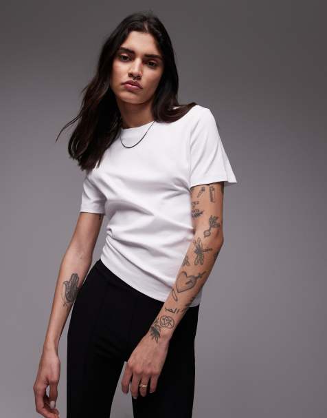 Mango – Biały T-shirt premium - view 1
