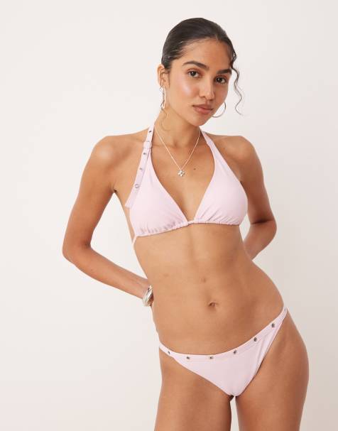 Mango - Bikini met studs in lichtroze - view 1