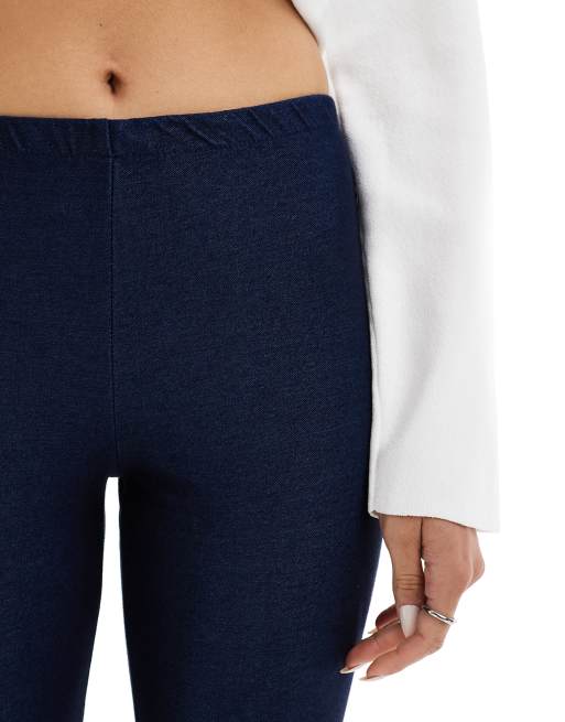 Mango – Blå capribyxor i denim, 3 av 5