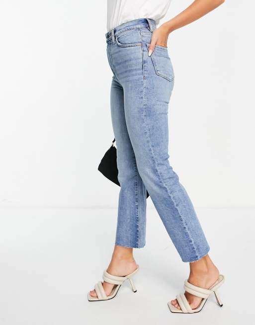 Mango – Blå utsvängda jeans, 4 av 4