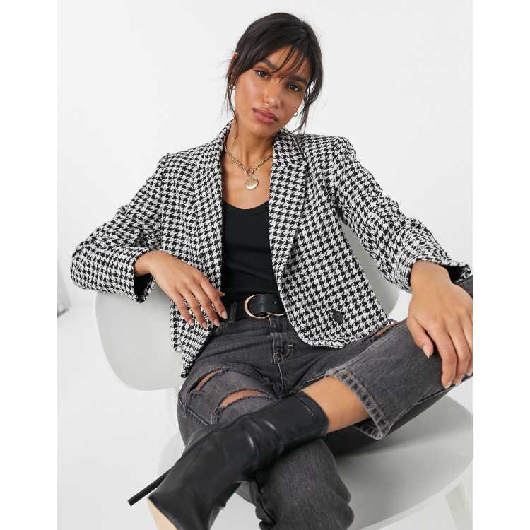 Mango Blazer carreaux pied de poule