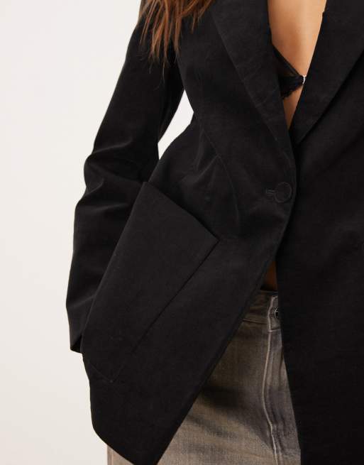 Mango - Blazer ajusté - Noir, 4 de 4