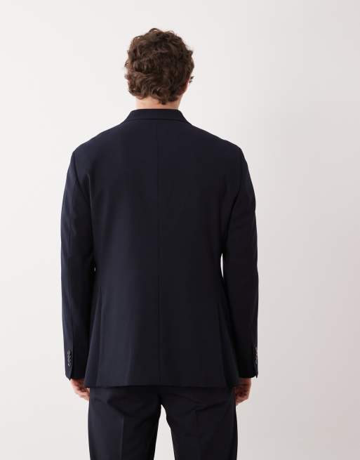 Mango - Blazer de costume d'ensemble à double boutonnage - Bleu marine, 5 de 5