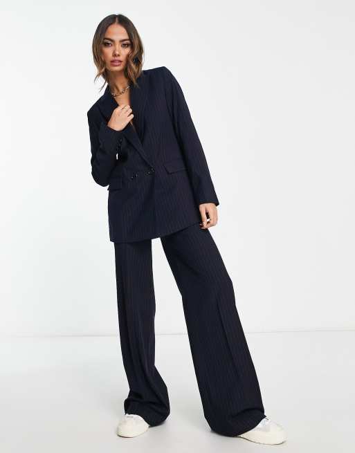 Ensemble tailleur discount bleu marine femme