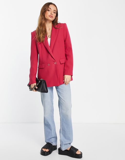 Blazer rouge online mango