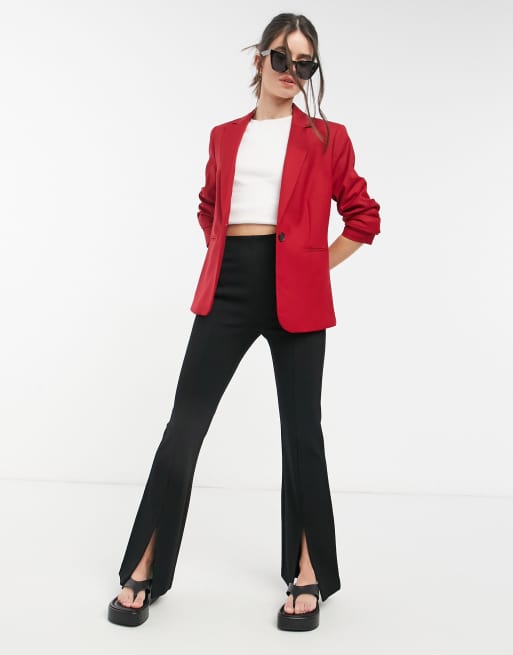 NWT Mango Red suit structured blazer and pants