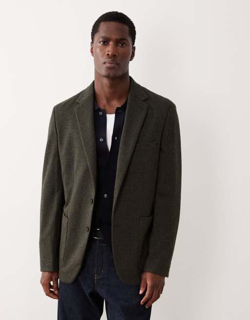 Mango - Blazer sartoriale color kaki a quadri