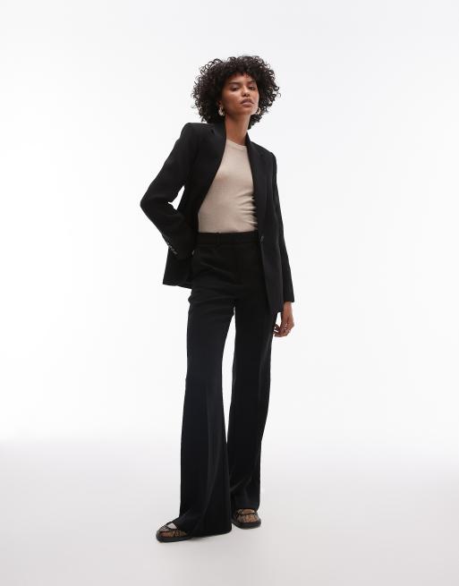 Mango blazer & tailored pants set in black