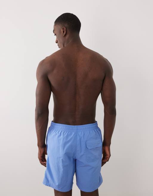Mango – Blekblå badshorts i boxerstil, 5 av 5