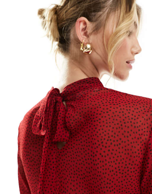 Blouse à pois mango hotsell