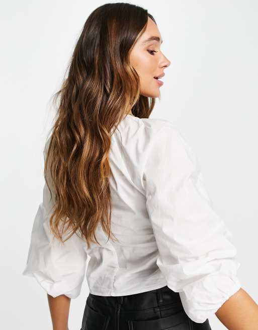 Mango store blusa blanca