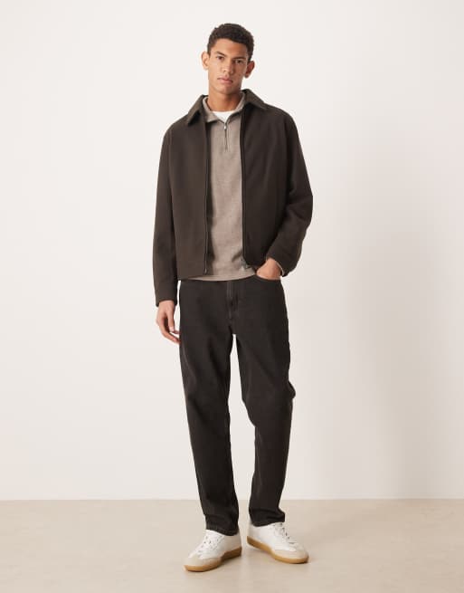 Mango - Blouson Harrington à fermeture éclair - Marron, 2 de 5