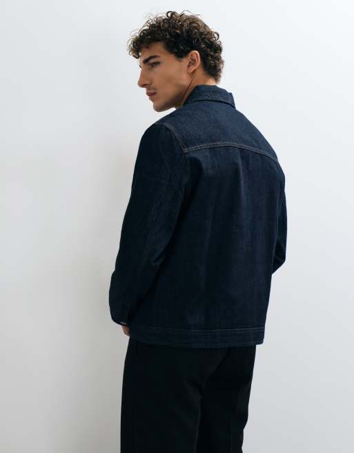 Mango blouson Harrington bleu marine, 3 de 5