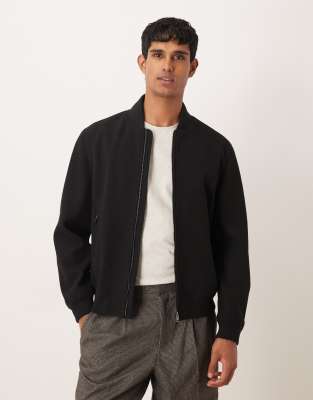 Mango - Blouson Harrington - Noir