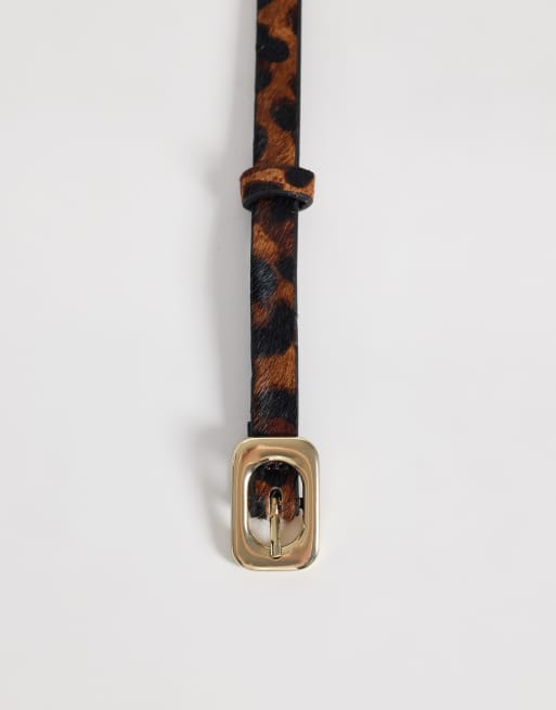 Mango bælte med oval spænde og leopardprint, 3 af 3