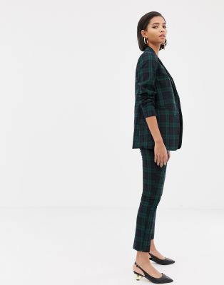 Dark Navy/Green Plaid Pants - JBD Clothiers