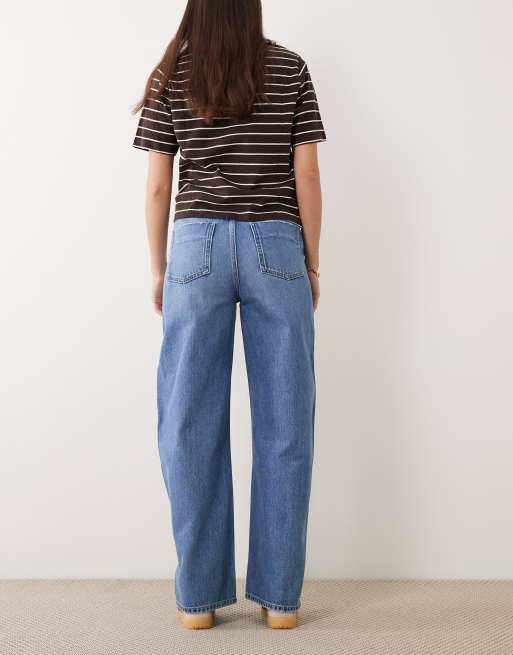 Mango - Blues - Jeans met wijde ronde pijpen van 100% katoen in blauw, 3 van 5