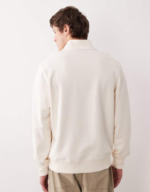 Mango – Bluza w kolorze écru z zamkiem pod szyją, 100% bawełna, 3 z 5