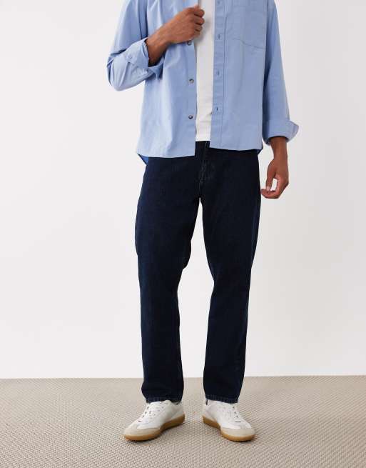Mango Bob 100% cotton straight leg jeans in dark blue, 2 of 5