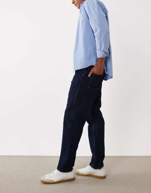 Mango Bob 100% cotton straight leg jeans in dark blue, 3 of 5