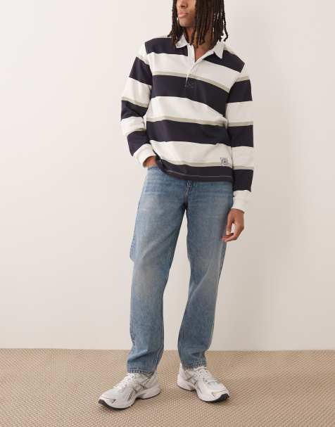 Mango Bob 100% cotton straight leg jeans in light washed blue - view 1