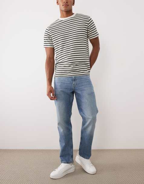 Mango – Bob – Gerade geschnittene Jeans aus 100% Baumwolle in verwaschenem Hellblau - view 1