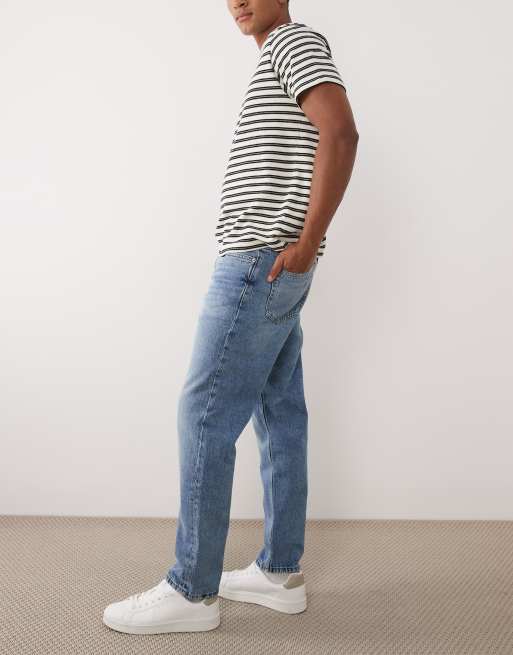 Mango - Bob - Jeans van 100% katoen met rechte pijpen in lichtblauw met wassing, 2 van 5
