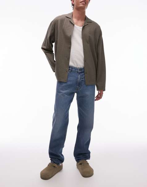 Mango – Bob – Schmal zulaufende Jeans in Mittelblau - view 1