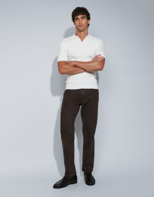 Mango Bob Tapered Jean In Brown