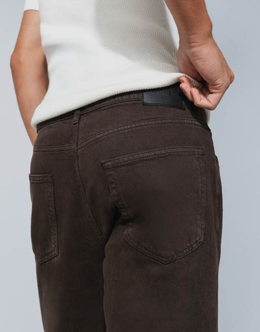 Mango Bob tapered jeans i brun, 3 af 5