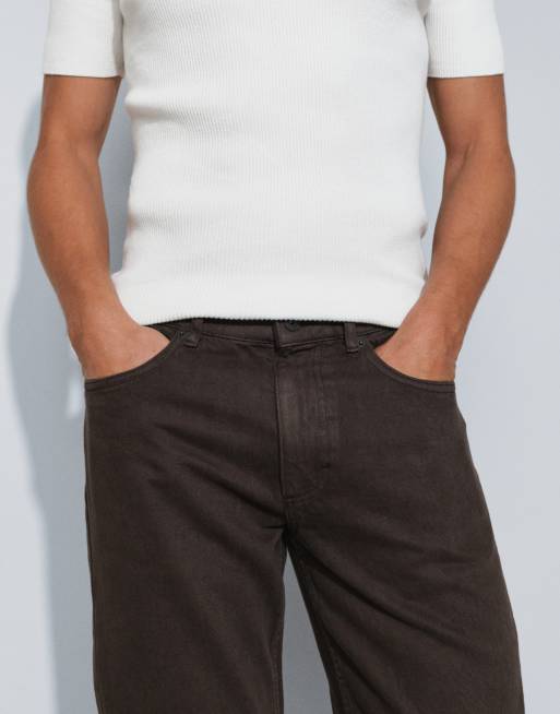 Mango Bob tapered jeans i brun, 4 af 5