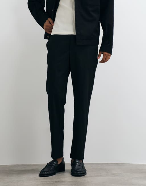 Mango Bologna dopasowane spodnie w czerni, 3 z 5