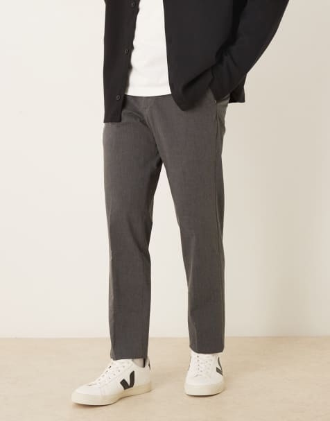 Mango – Bologna – Elegante Hose in Anthrazit mit geradem Schnitt - view 1