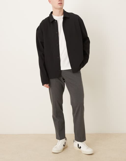 Mango Bologna straight tailored trouser in charcoal, 2 of 5