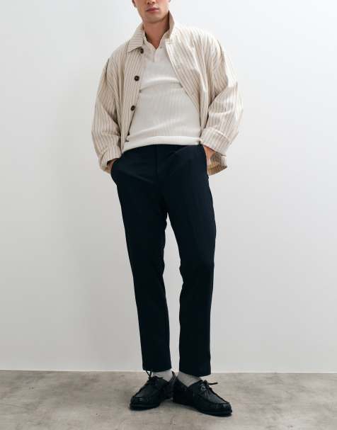 Mango Bologna tailored trouser in navy - view 1
