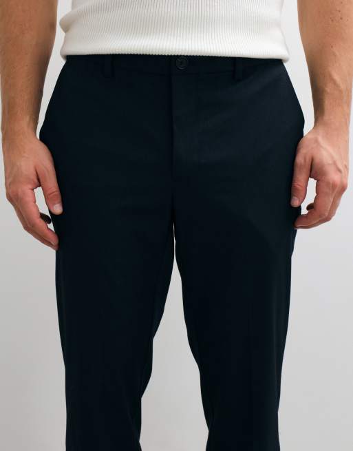 Mango Bologna tailored trouser in navy, 2 of 5