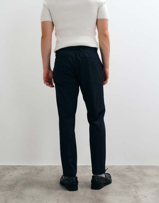 Mango Bologna tailored trouser in navy, 5 of 5