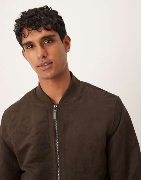 Mango bomber jacket in brown - view 1