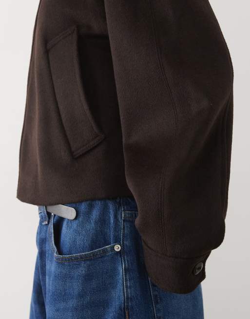 Mango bomber jacket in brown, 4 of 4