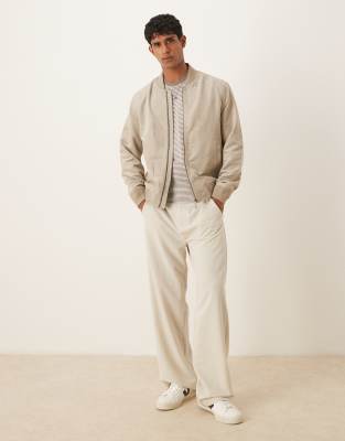 Mango Bomber Jacket In Gray
