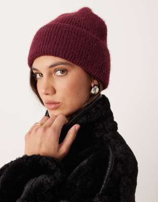 Mango - Bonnet - Rouge cerise