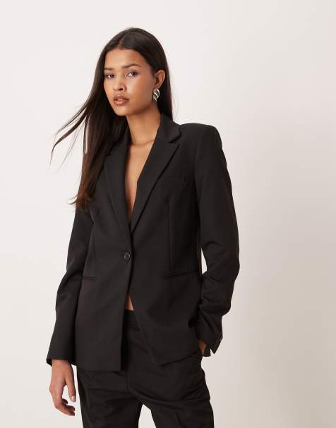 Mango - Boreal - Elegante blazer in zwart, deel van co-ord set - view 1